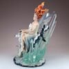 Fairy Collection~Crystal Fairy With Wolf Figurine Statue 9.5" High New In Box!