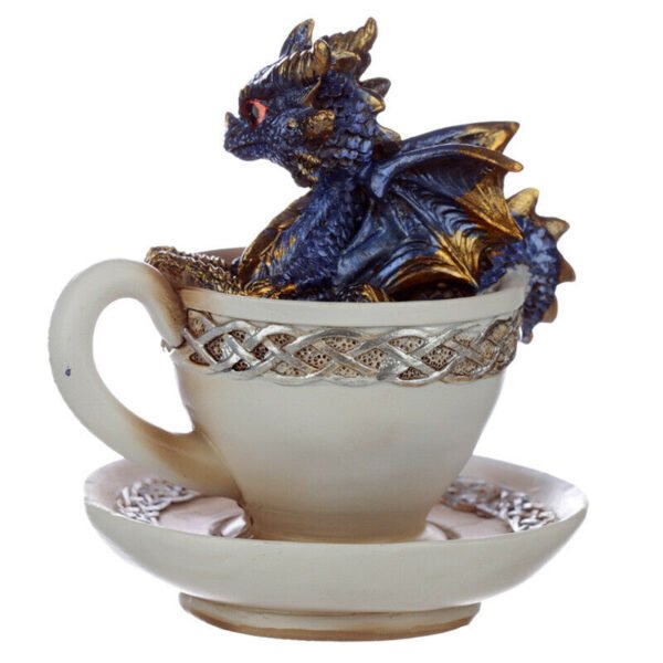 Collectable design~Elements Baby Dragon in a Teacup Figurine Collectable Ornament
