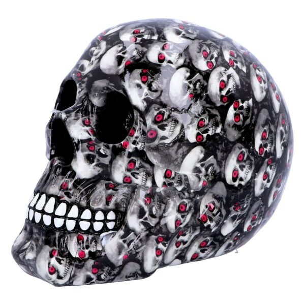 Magicun Giftware~Nemesis Gothic Romantik Rose Leopard Bloodshot Ösen Druck Totenkopf Figur Deko