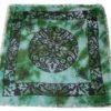 Witchcraft~Green Man Green & Black Tarot Altar Cloth 18" X 18" Wicca Pagan
