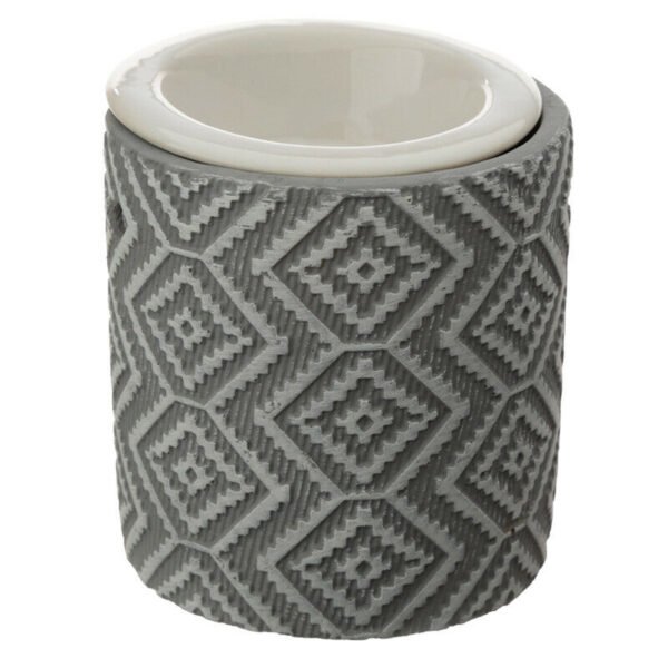Home Fragrance~Concrete and Ceramic Grey Pattern Eden Oil Burner