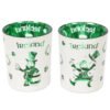 Home Decor~Lucky Leprechaun Ireland Set of 2 Glass Tea Light Votive Holders