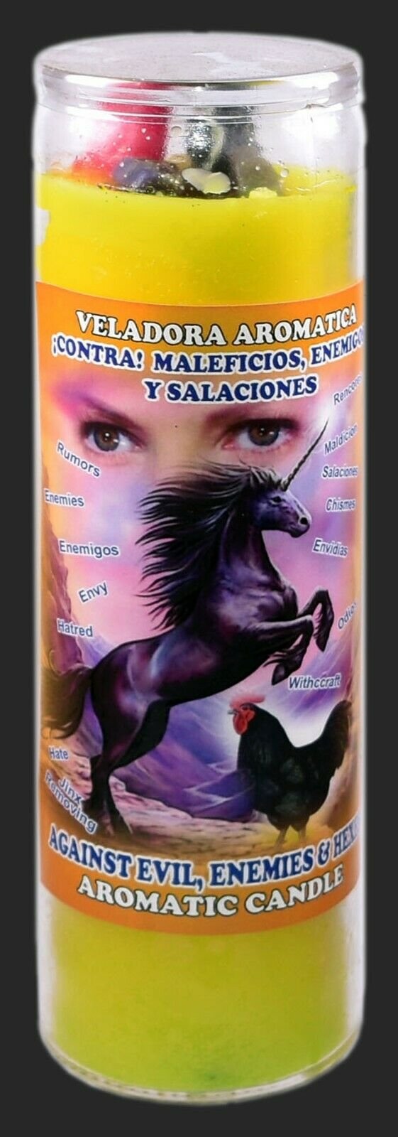 CANDLE COCKTAIL AROMATIC VELA AGAINST EVIL CONTRA MALEFICIOS ENEMIGOS SALACIONES
