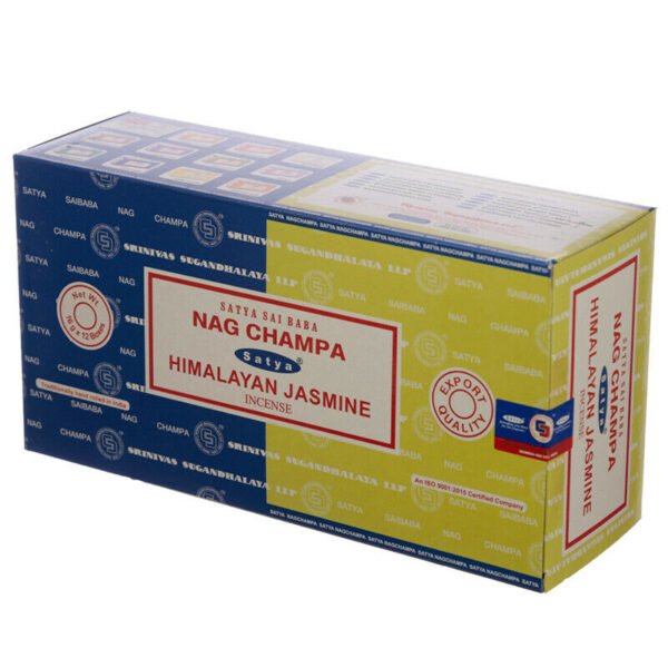 Home Fragrance~SATYA Sai BaBa Nag Champa & Himalayan Jasmine Incense Sticks 12 x 14 sticks