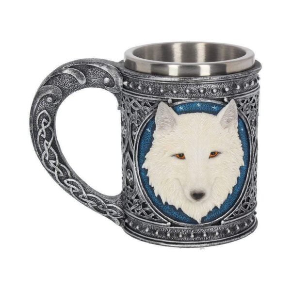 Magicun Giftware~Ghost Wolf Tankard Large 17cm Wolves Tankard