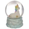 Collectable design~1 x Collectable Rainbow Unicorn Snow Globe Ornament Glitter Shaker Ornament Gift