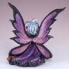Fairy Collection~Purple Night Fairy With Lantern and Black Cat Figurine 6" High Resin New