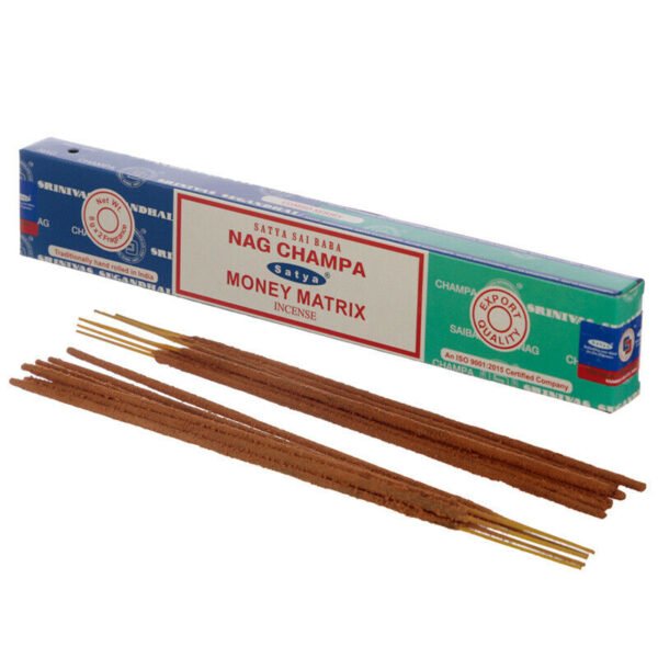 Home Fragrance~SATYA Sai BaBa Nag Champa & Money Matrix Incense Sticks 12 x 14 sticks