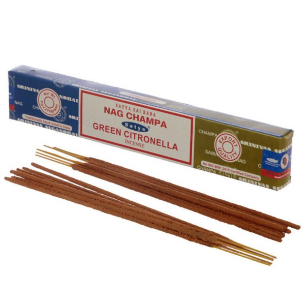 Home Fragrance~SATYA Sai BaBa Nag Champa & Green Citronella Incense Sticks 12 x 14 sticks