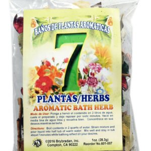 【Bath Herb】Spiritual Aromatic Bath Herb 7 HERBS 7 PLANTAS Bano de Hierbas 1oz