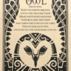 Witchcraft~Owl Prayer Spirit Animal Parchment Page Poster Book Of Shadows Wicca Pagan