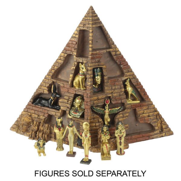Home Decor~Novelty Egyptian Pyramid World Figures Display Stand