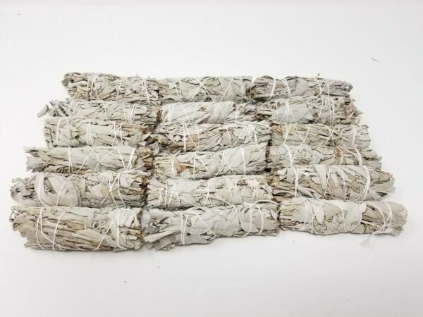 Palo Santo & Sage~10X White Sage Smudge Sticks / Wands 4 - 5 " Negativity Removal