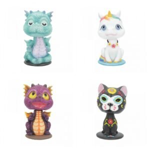 Magicun Giftware~Nemesis Bobble Head Cat Figure Ornament Dragon Pet Unicorn Gift Day of the Dead