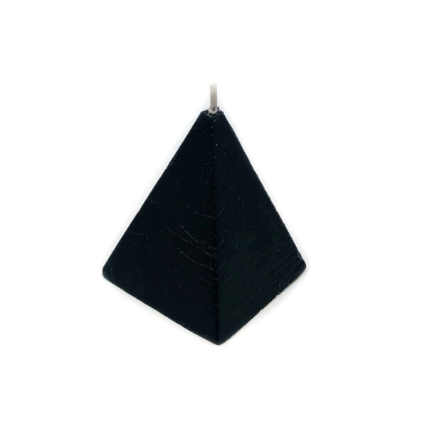 Magic Candle~Black Unscented Pyramid Ritual Spell Candle Wicca Pagan Hoodoo 3"