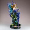 Fairy Collection~Purple Fairy Figurine Statue With Hummingbird Butterfly 11.5" High New In Box!