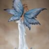 Fairy Collection~Large Scale Fairy With Snowy Owl Holding Crystal Wand Figurine 23" High Statue