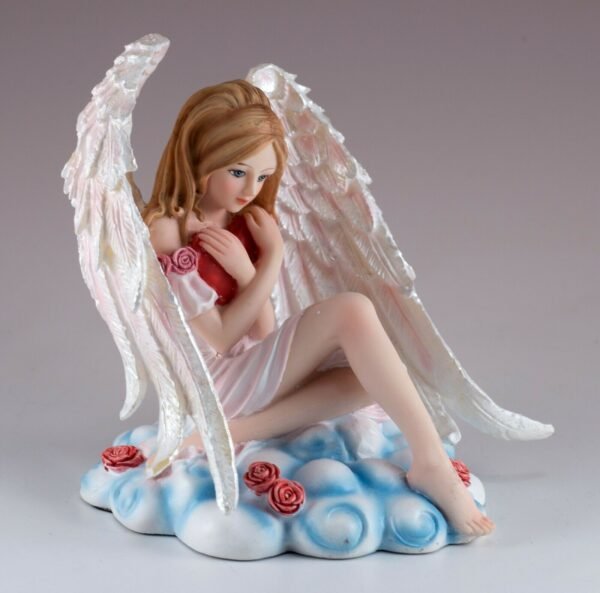 Fairy Collection~Love Angel Fairy With Heart Figurine Statue 4" High Detailed Resin New In Box!