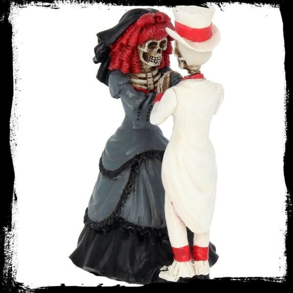 Magicun Giftware~Bride & Groom DEVOTED TO YOU Skeletons Skull Wedding Figurine Cake topper Gothic