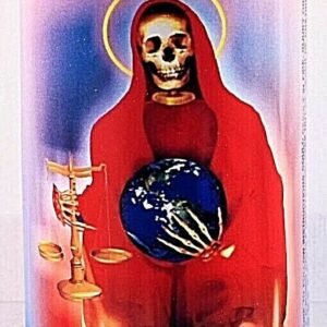 CANDLE COCKTAIL AROMATIC HOLY DEATH RED-SANTA MUERTE ROJO