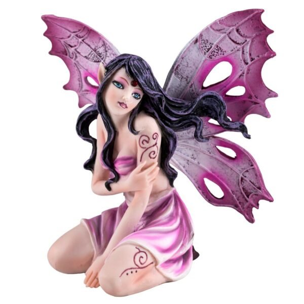 Fairy Collection~Pink Sitting Fairy Figurine 4.75" High Detailed Resin New In Box!