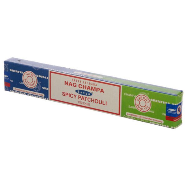 Home Fragrance~SATYA Sai BaBa Nag Champa & Spicy Patchouli Incense Sticks 12 x 14 sticks