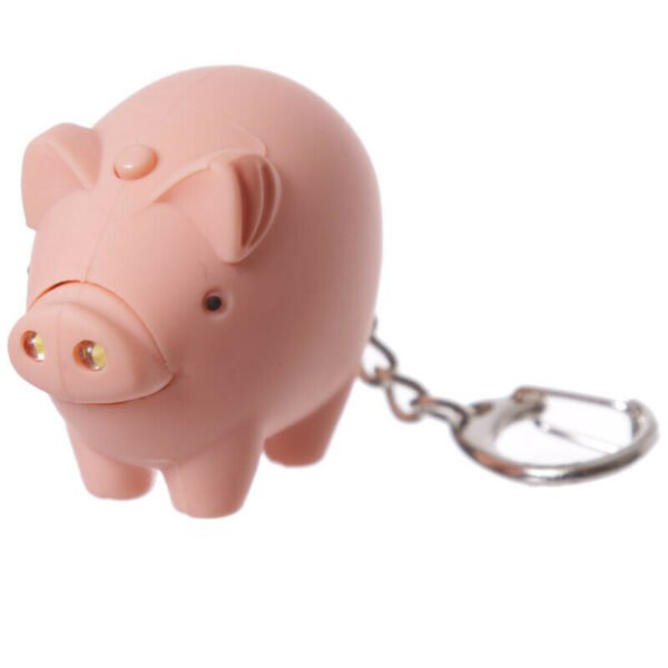 Collectable design~Novelty Cute LED Farmyard Keyring Cow Pig Gift