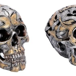 Magicun Giftware~Nemesis Iron Skull Figurine Oriental Tribal Traditions Ornament Small or Large