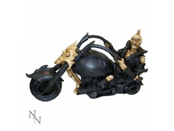 Magicun Giftware~Skeleton on Motorbike Dragon Hell Rider Biker Ornament Figurine