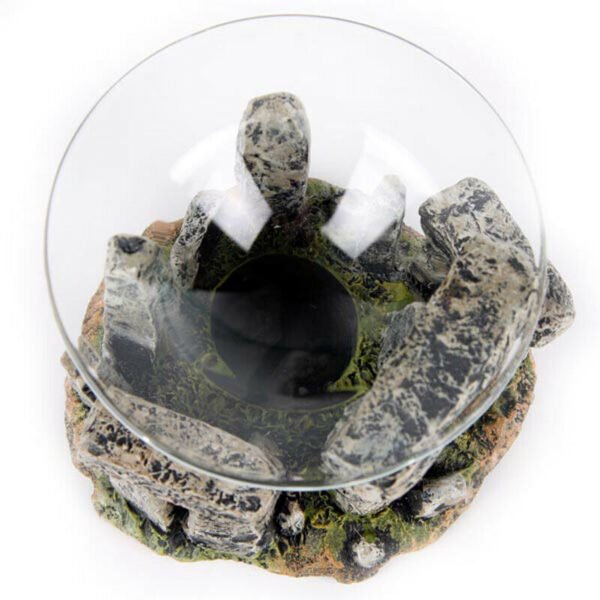 Home Fragrance~Mystical Stonehenge Design Oil Burner with Glass Dish Fragrance for Home