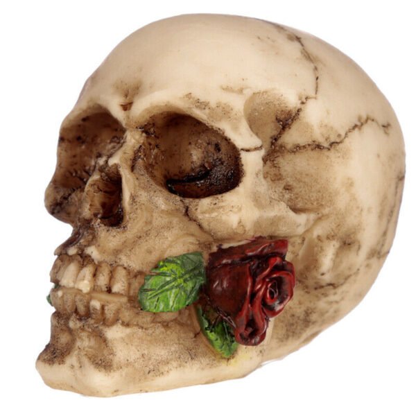 Home Decor~Gothic Skulls and Roses Ornament