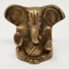 Hinduism Statues & Figures~Brass Antique Finish Ganesh w/ Big Ears Statue 2"H