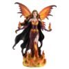 Fairy Collection~Black and Orange Fire Fairy Figurine Statue 11" High New In Box
