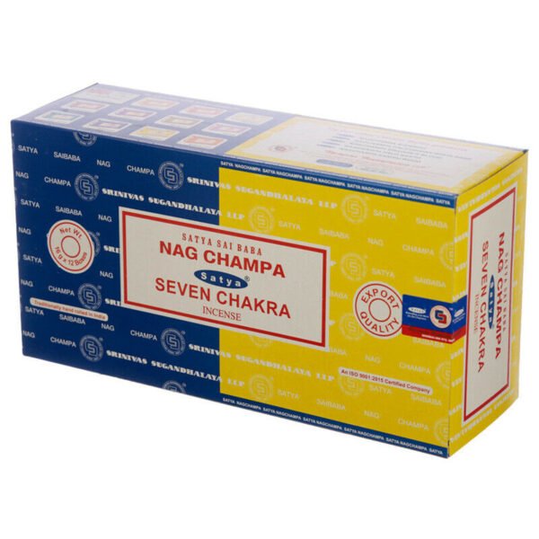 Home Fragrance~SATYA Sai BaBa Nag Champa & Seven Chakra Incense Sticks 12 x 14 sticks