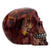 Home Decor~Fantasy Marble Flame Effect Skull Head Ornament Skeleton Fantasy Gothic Figurine