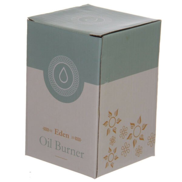 Home Fragrance~Decorative Simple White Ceramic Oil Burner with Teardrop Pattern Home Fragrance