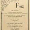 Witchcraft~Fire Invocation Parchment Page Poster Book Of Shadows Wicca Pagan