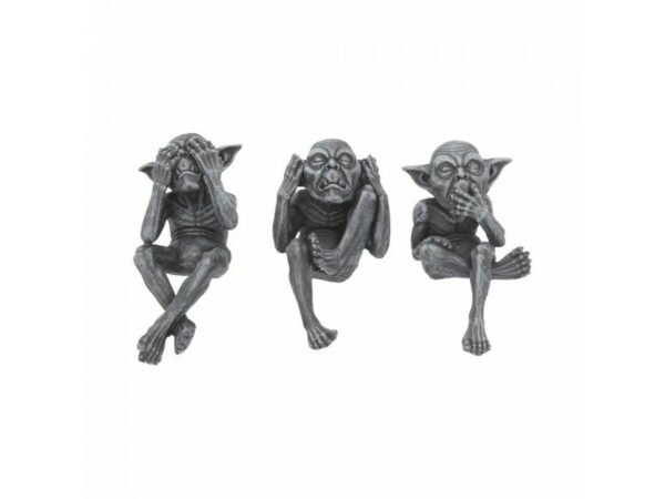 Magicun Giftware~Three Wise Monkeys Figurines Animals Decor See Hear Speak No Evil Ornament Gift