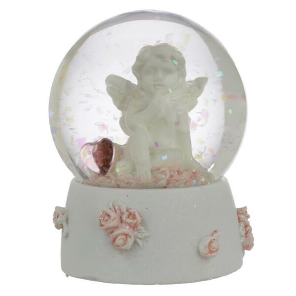 Collectable design~Collectable Peace of Heaven Cherub - Sweet Dreams Snow Globe Shaker Ornament
