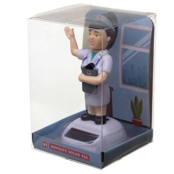 Home Decor~Nurse Solar Powered Pal Collectable Figure 9cm x 4.5cm x 6cm Home Office Car