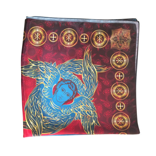 MagicunTarot Cloth~Handkerchief Seraphim and Cherub - Celestial Angels