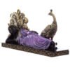 Home Decor~Purple and Black Thai Buddha with Peacock-Meditation