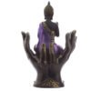 Home Decor~Decorative Purple and Black Buddha - Protector Oriental Spiritual Ornament