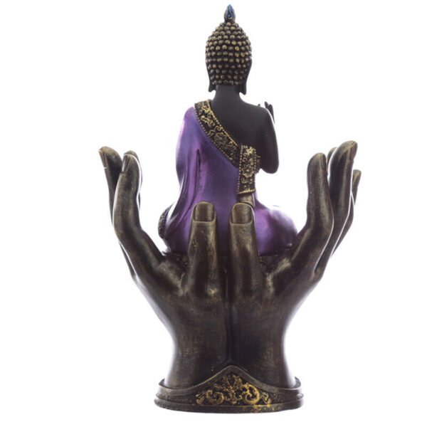 Home Decor~Decorative Purple and Black Buddha - Protector Oriental Spiritual Ornament