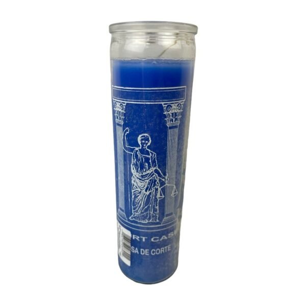 Magic Candle~Court Case Blue 7 Day Candle Cause De Corte Ritual Spell