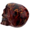 Home Decor~Fantasy Marble Flame Effect Skull Head Ornament Skeleton Fantasy Gothic Figurine