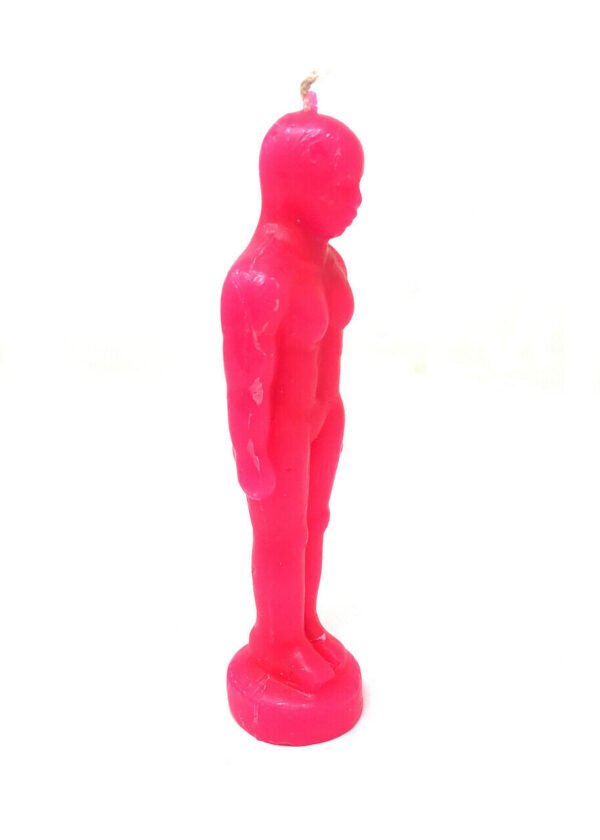 Magic Candle~Pink Man Image Male Figurine Spell Candle Pagan Wicca Hoodoo