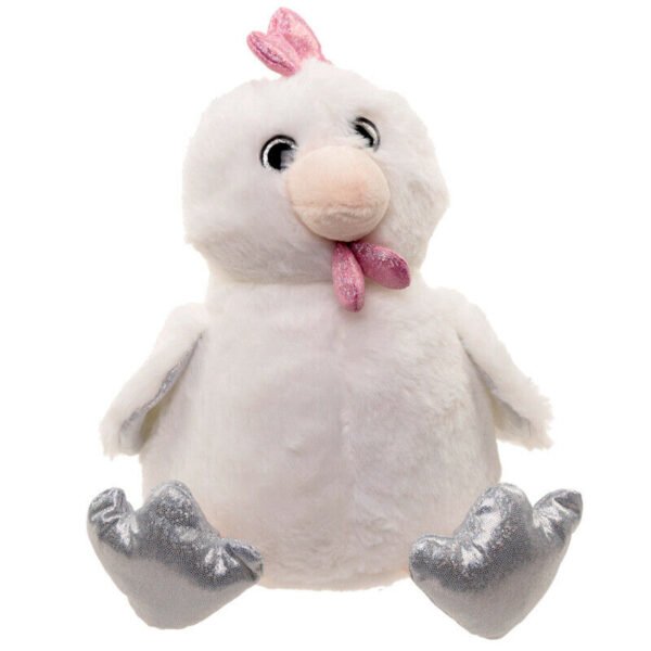 Home Decor~Soft Filled Fun Plush White Chicken Design Decorative Unique Durable Door Stop