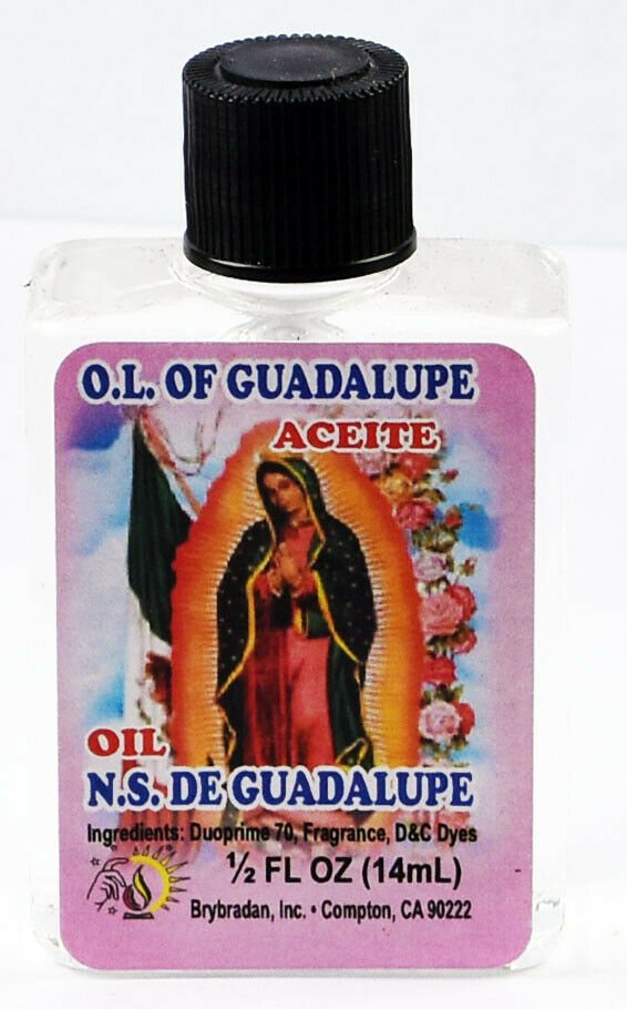 BRYBRADAN Our Lady of Guadalupe Oil / Nuestra Señora de Guadalupe Aciete - ½oz