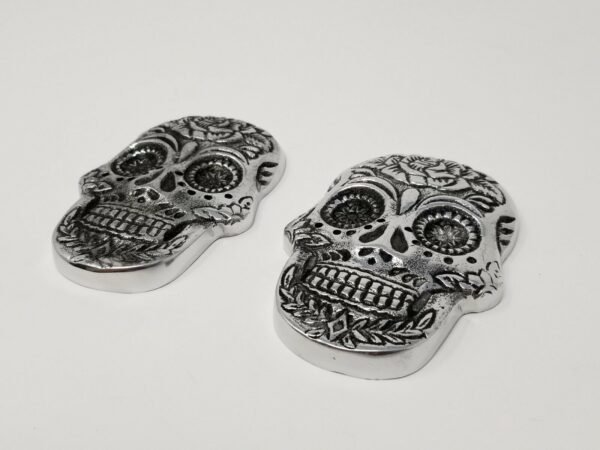 Home Fragrances ~Day of the Dead  Skull Design Stick Cone Incense Burner Ash Catcher 4" 2 pcs